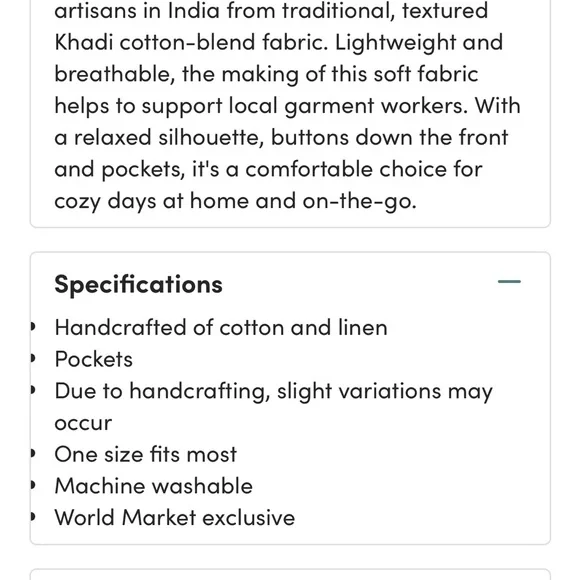 Cost Plus World Market Black and White Leaf Dress - Picture 8 of 8